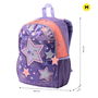 Totto Mochila Morral Star Cat M MJ04STC002-2410-4Q8M Morado Niña Poliester Estampado Satín Funcional