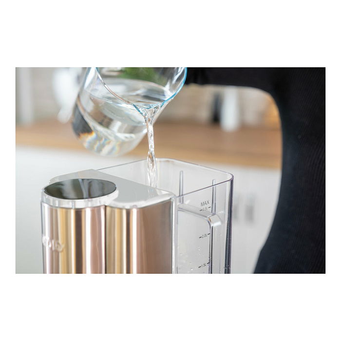 UNOLD Ava Express 18610 - Hervidor de Agua Eléctrico, 2.5 Litros, 2600 W, Acero Inoxidable y Plástico, 6 Ajustes de Temperatura, Indicador de Nivel, Plata y Blanco