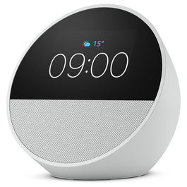 Amazon Echo Spot 2024 Blanco con Alexa Asistente de Voz Pantalla 2.83 Pulgadas Color Blanco
