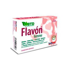 TROFODIET Flavon Femme 60 Cap - Complemento para la mujer con Fenogreco, Griffonia (5HTP), Probióticos, Zinc, Selenio y Vitaminas D3 B