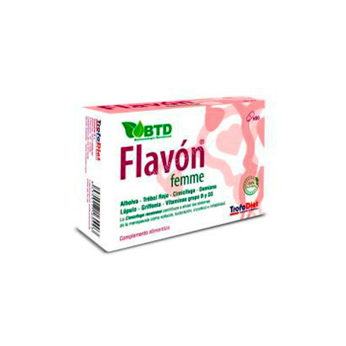 TROFODIET Flavon Femme 60 Cap - Complemento alimenticio para la mujer con Fenogreco, 5HTP, Probióticos, Vitaminas B y D3 - Vegano, Sin Gluten TROFODIET Flavon Femme 60 Cap - Complemento alimenticio para la mujer con Fenogreco, 5HTP, Probióticos, Vitaminas B y D3 - Vegano, Sin Gluten