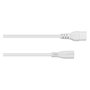 Kabelmeister Cable de extensión Stecker C8 a C7, blanco, 0,1 m