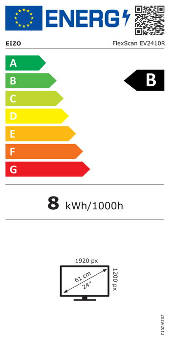 Eizo FlexScan EV2410R-BK 24.1'' WUXGA IPS Negro