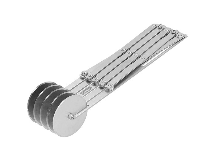 Quttin Cortador de Masa 5 Ruedas Acero Inoxidable 24.8 cm (12 Unidades)