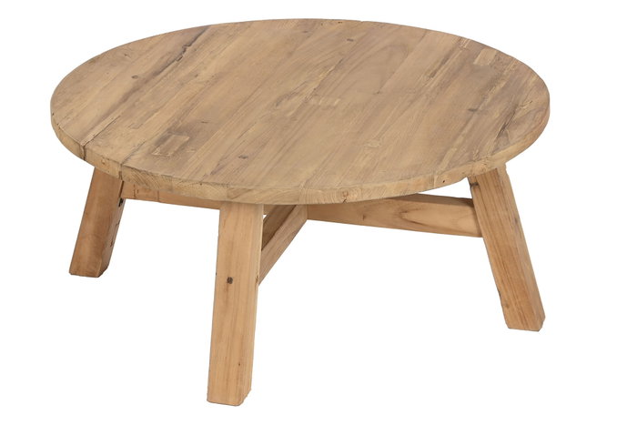 DKD Home Decor Mesita Auxiliar de Madera 90x90x40