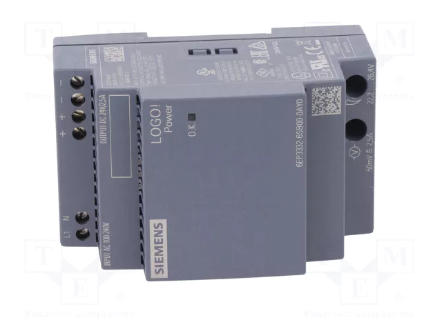 Siemens 6EP3332-6SB00-0AY0 LOGO!POWER 24V 2,5A Siemens 6EP3332-6SB00-0AY0 LOGO!POWER 24V 2,5A
