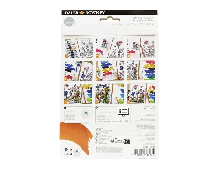 Daler-Rowney Set de Actividades de Pintura Acrílica Simply