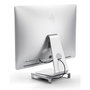 Satechi ST-AMSHS Soporte para Monitor de Aluminio con Concentrador, Plata