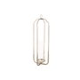 DKD Home Decor Portavelas de Acero y Cristal Cromado Plateado