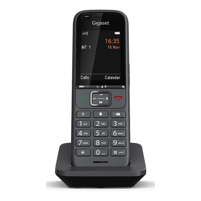 Gigaset N530IP PRO + S700H PRO Bundle, Teléfono DECT Inalámbrico con Altavoz, 500 Entradas, Identificador de Llamadas, Pantalla 2.4", Color Antracita