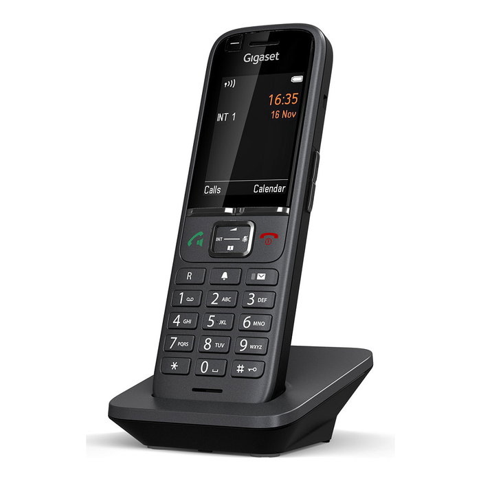 Gigaset N530IP PRO + S700H PRO Bundle, Teléfono DECT Inalámbrico con Altavoz, 500 Entradas, Identificador de Llamadas, Pantalla 2.4", Color Antracita