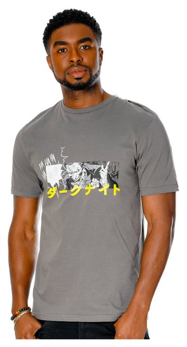 CID DC Comics Camiseta The Joker Manga Ha Ha Talla S CID DC Comics Camiseta The Joker Manga Ha Ha Talla S