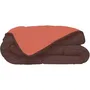 Toison D'Or Edredón Microfibra 400g/m² CALGARY Chocolate y Coral 140x200cm