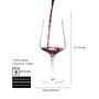 Summa Copa Mesa Cristal 46 cl - Copa de Agua o Vino, Altura 217 mm, Diámetro 88 mm, Borde Fino (Set de 6)