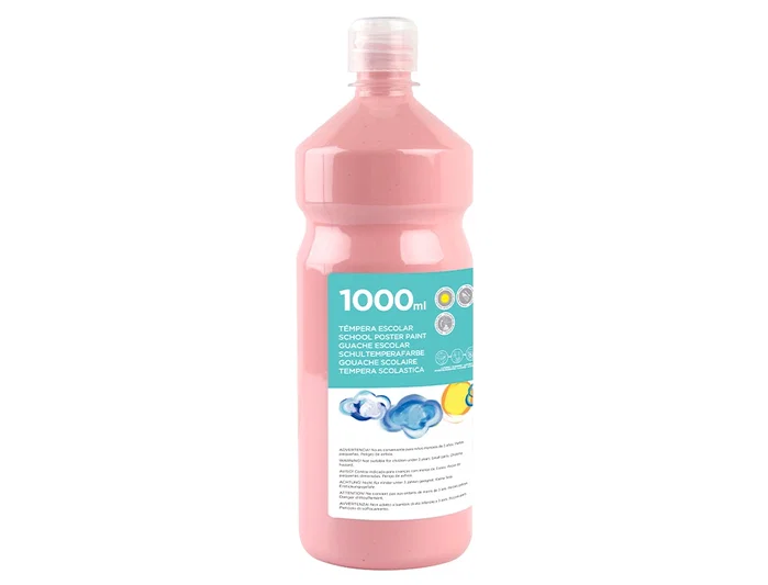 Liderpapel Témpera líquida escolar rosa 1000 ml Liderpapel Témpera líquida escolar rosa 1000 ml