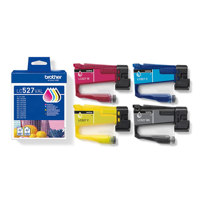 Brother LC527VAL Multipack de Cartuchos de Tinta (BK/C/M/Y) Brother LC527VAL Multipack de Cartuchos de Tinta (BK/C/M/Y)