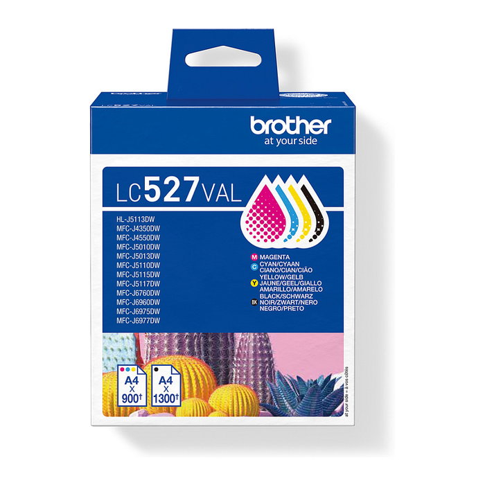 Brother LC527VAL Multipack de Cartuchos de Tinta (BK/C/M/Y) Brother LC527VAL Multipack de Cartuchos de Tinta (BK/C/M/Y)