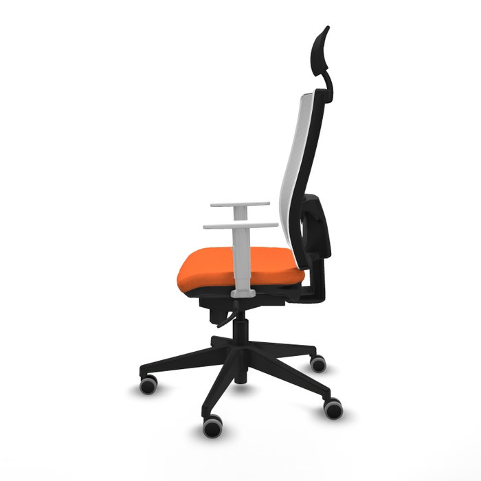 PIQUERAS Y CRESPO Silla de oficina Horna Naranja y Blanco PIQUERAS Y CRESPO Silla de oficina Horna Naranja y Blanco