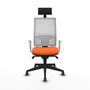 PIQUERAS Y CRESPO Silla de oficina Horna Naranja y Blanco