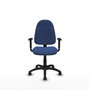 PIQUERAS Y CRESPO Silla de oficina Algarra Azul Marino con Brazos 1D