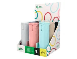Liderpapel Estuche portatodo Classic cilíndrico ancho colores surtidos
