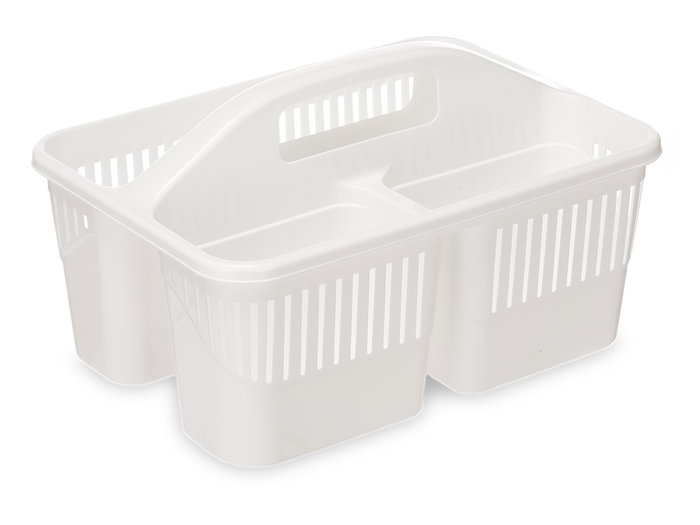 Arte Regal Organizador de Limpieza con Asa Blanco