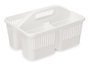 Arte Regal Organizador de Limpieza con Asa Blanco