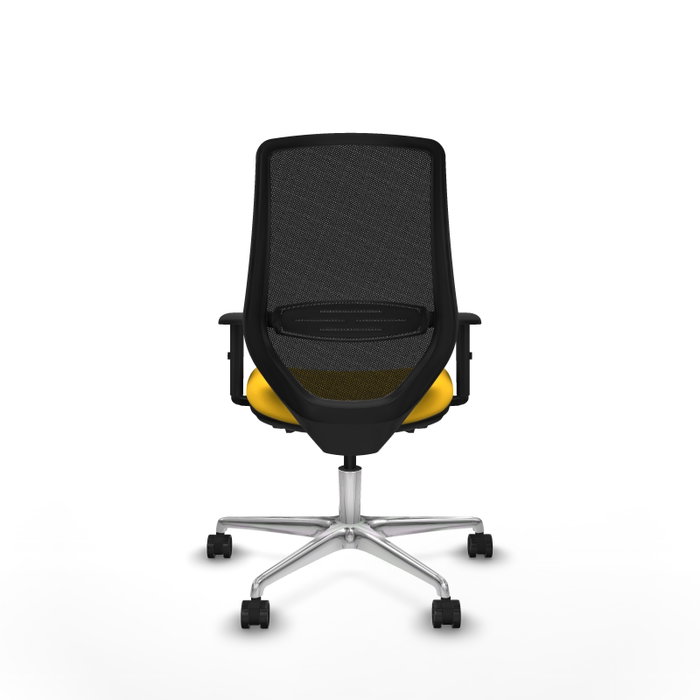 PIQUERAS Y CRESPO Silla de oficina Mardos con mecanismo Sincro/Traslack Amarillo y Negro