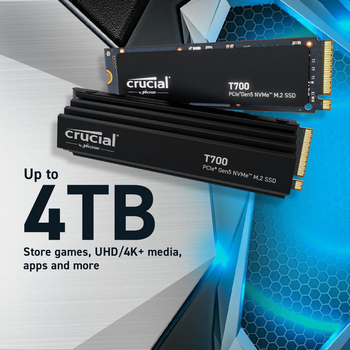 Crucial T700 M.2 4 TB PCIe 5.0 NVMe