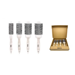 Bifull Pack 4 Cepillos Térmicos de Cerámica Ren Natur Sand Colour