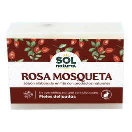 SOLNATURAL Jabón en pastilla de rosa mosqueta 100g