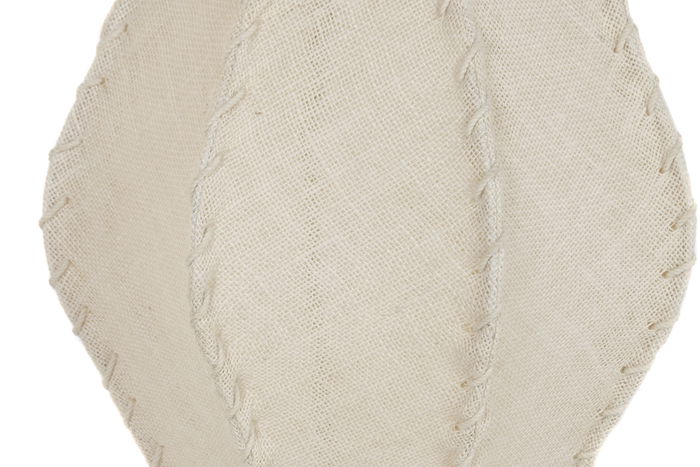 DKD Home Decor Lámpara Techo Oriental Crudo Yute Metal 36x56x36 cm