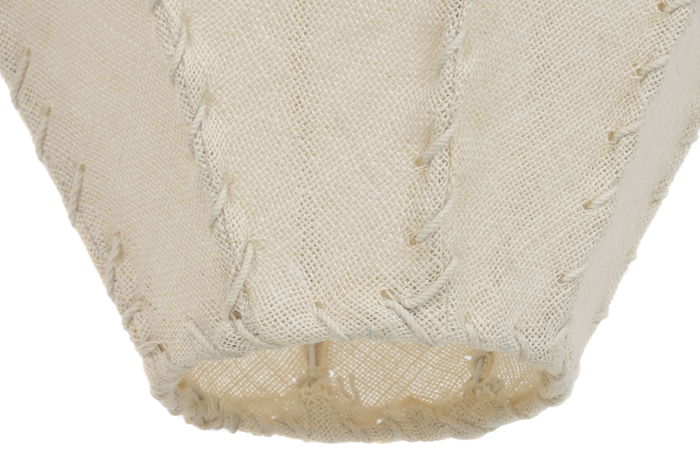 DKD Home Decor Lámpara Techo Oriental Crudo Yute Metal 36x56x36 cm