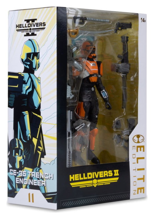 McFarlane Toys Helldivers 2 CE-25 Trench Engineer Figura de Acción Elite Edition (Deluxe)