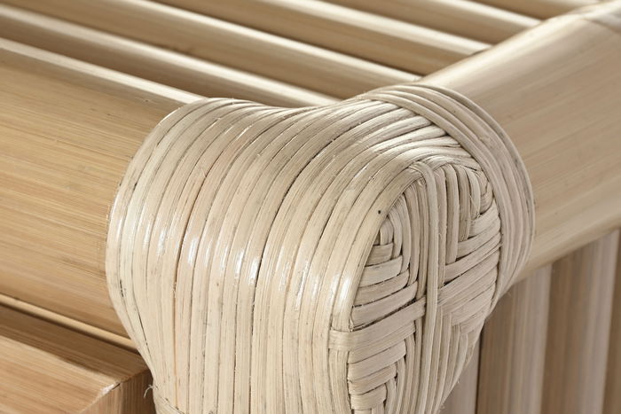 DKD Home Decor Cómoda Tropical 50 x 95 x 112 cm Natural Bambú Ratán 8 Cajones