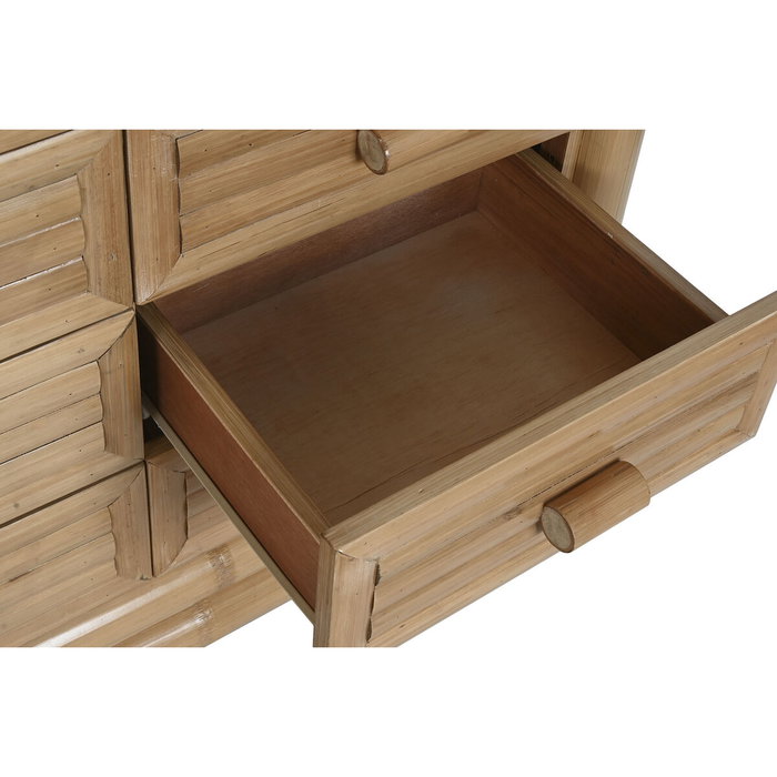 DKD Home Decor Cómoda de Bambú y Ratán Natural con 8 Cajones DKD Home Decor Cómoda de Bambú y Ratán Natural con 8 Cajones
