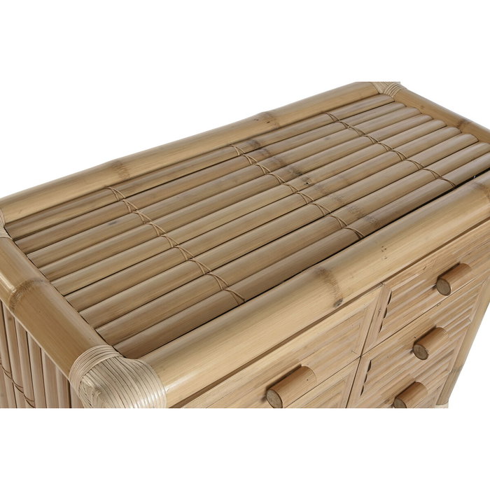 DKD Home Decor Cómoda de Bambú y Ratán Natural con 8 Cajones DKD Home Decor Cómoda de Bambú y Ratán Natural con 8 Cajones
