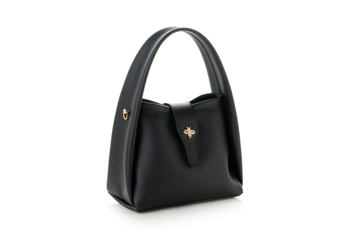 Lucky Bees Bolso Bandolera 1255 Negro Piel de Polivinilo