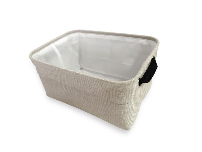 Inde Cesta de Almacenaje Rectangular, 32.5 cm de Largo x 23.2 cm de Ancho x 5.3 cm de Alto, Confortime (12 Unidades)