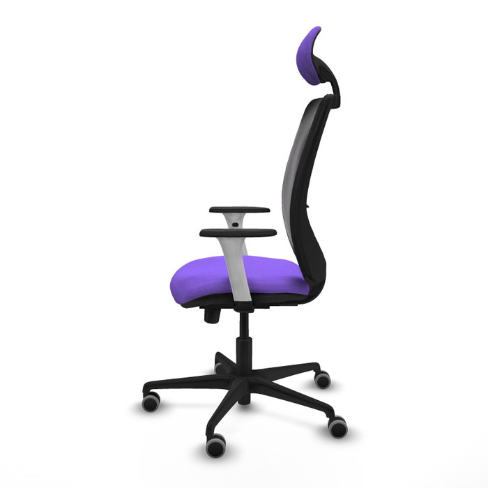 PIQUERAS Y CRESPO Silla de oficina Zulema con mecanismo Sincro/Traslack, Lila y Negro PIQUERAS Y CRESPO Silla de oficina Zulema con mecanismo Sincro/Traslack, Lila y Negro