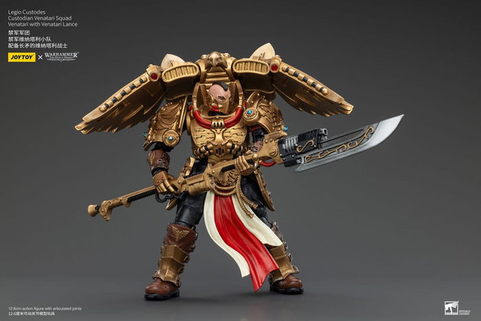 Warhammer The Horus Heresy Figura 1/18 Legio Custodes Custodian Venatari Squad Venatari with Venatari Lance 13 cm Warhammer The Horus Heresy Figura 1/18 Legio Custodes Custodian Venatari Squad Venatari with Venatari Lance 13 cm