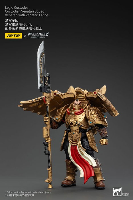 Warhammer The Horus Heresy Figura 1/18 Legio Custodes Custodian Venatari Squad Venatari with Venatari Lance 13 cm Warhammer The Horus Heresy Figura 1/18 Legio Custodes Custodian Venatari Squad Venatari with Venatari Lance 13 cm