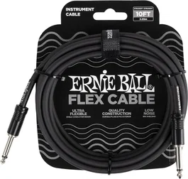 Ernieball Cable para Instrumentos Flex Jack-Jack SS 3m Negro
