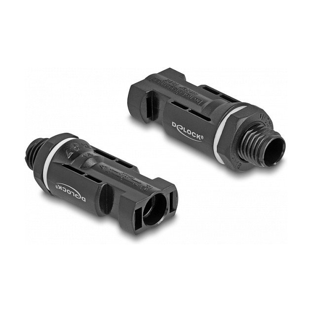 DeLOCK Conectores Solares DL4 para Crimpar, Macho y Hembra, Negro, 2 Unidades DeLOCK Conectores Solares DL4 para Crimpar, Macho y Hembra, Negro, 2 Unidades
