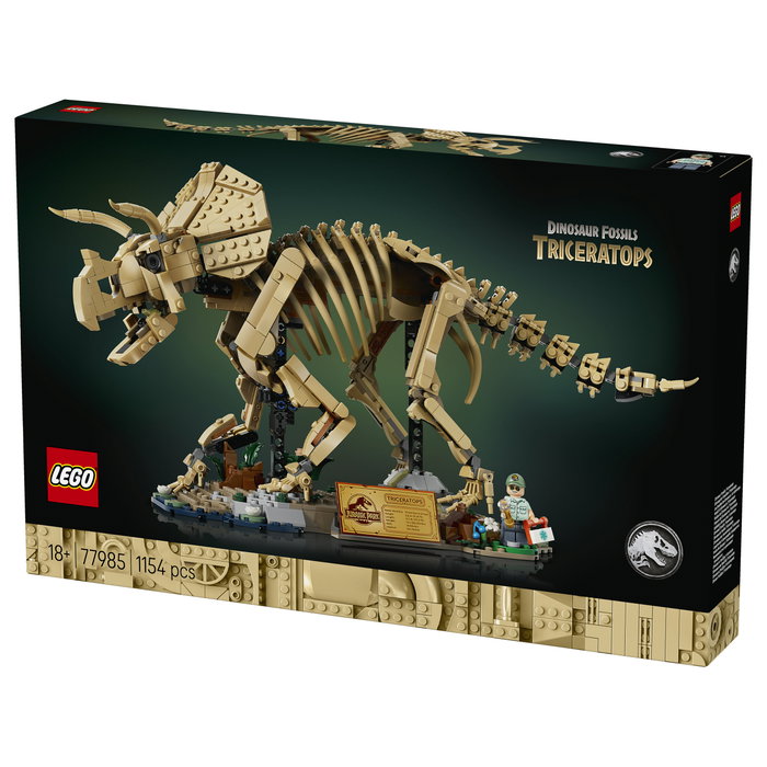 LEGO Jurassic World Fósiles de Dinosaurio: Triceratops 77985 Set de Construcción 1154 Piezas +18 Años