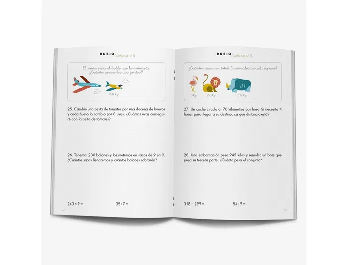 Rubio Cuaderno de problemas nº 15 para el desarrollo intelectual del alumno