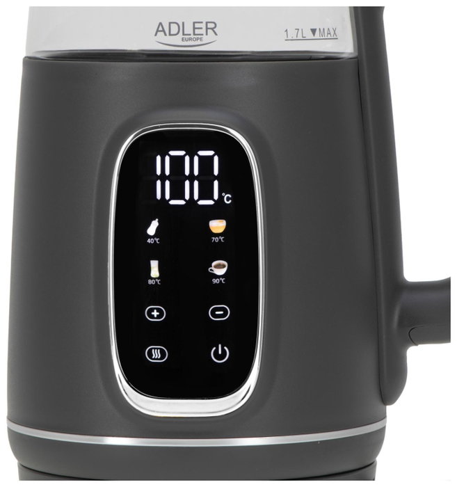 Adler AD 1305 Hervidor Eléctrico Gris