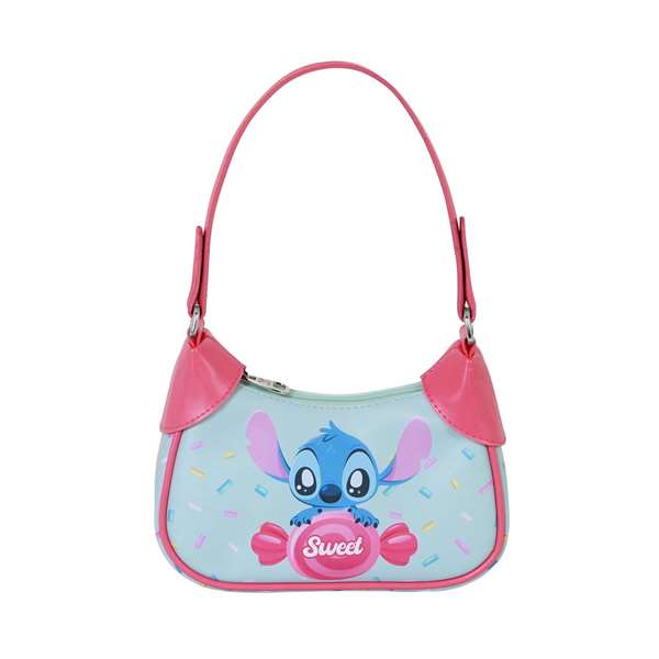 Disney Lilo & Stitch Bolso de Hombro Casual Fino en PVC Azul, 14.5 x 21.5 x 8 cm Disney Lilo & Stitch Bolso de Hombro Casual Fino en PVC Azul, 14.5 x 21.5 x 8 cm