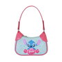 Disney Lilo & Stitch Bolso de Hombro Casual Fino en PVC Azul, 14.5 x 21.5 x 8 cm