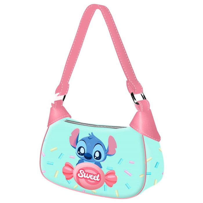 Disney Lilo & Stitch Bolso de Hombro Casual Fino en PVC Azul, 14.5 x 21.5 x 8 cm Disney Lilo & Stitch Bolso de Hombro Casual Fino en PVC Azul, 14.5 x 21.5 x 8 cm